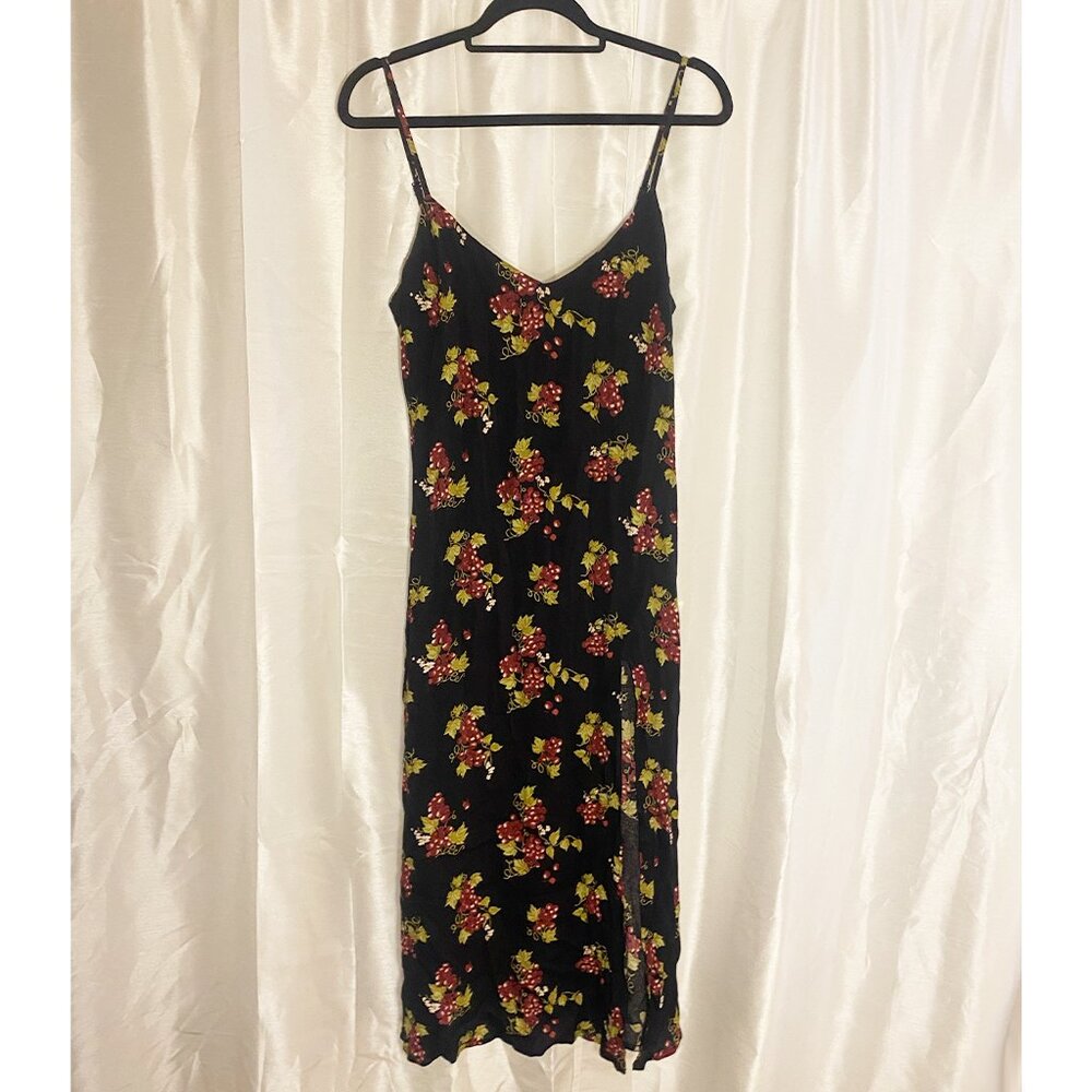 Reformation Grape Print Crimini Slip Dress - Picture 2 of 6
